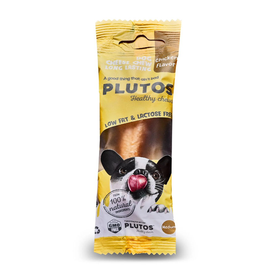 Queijo e osso de frango do Pluto para cães