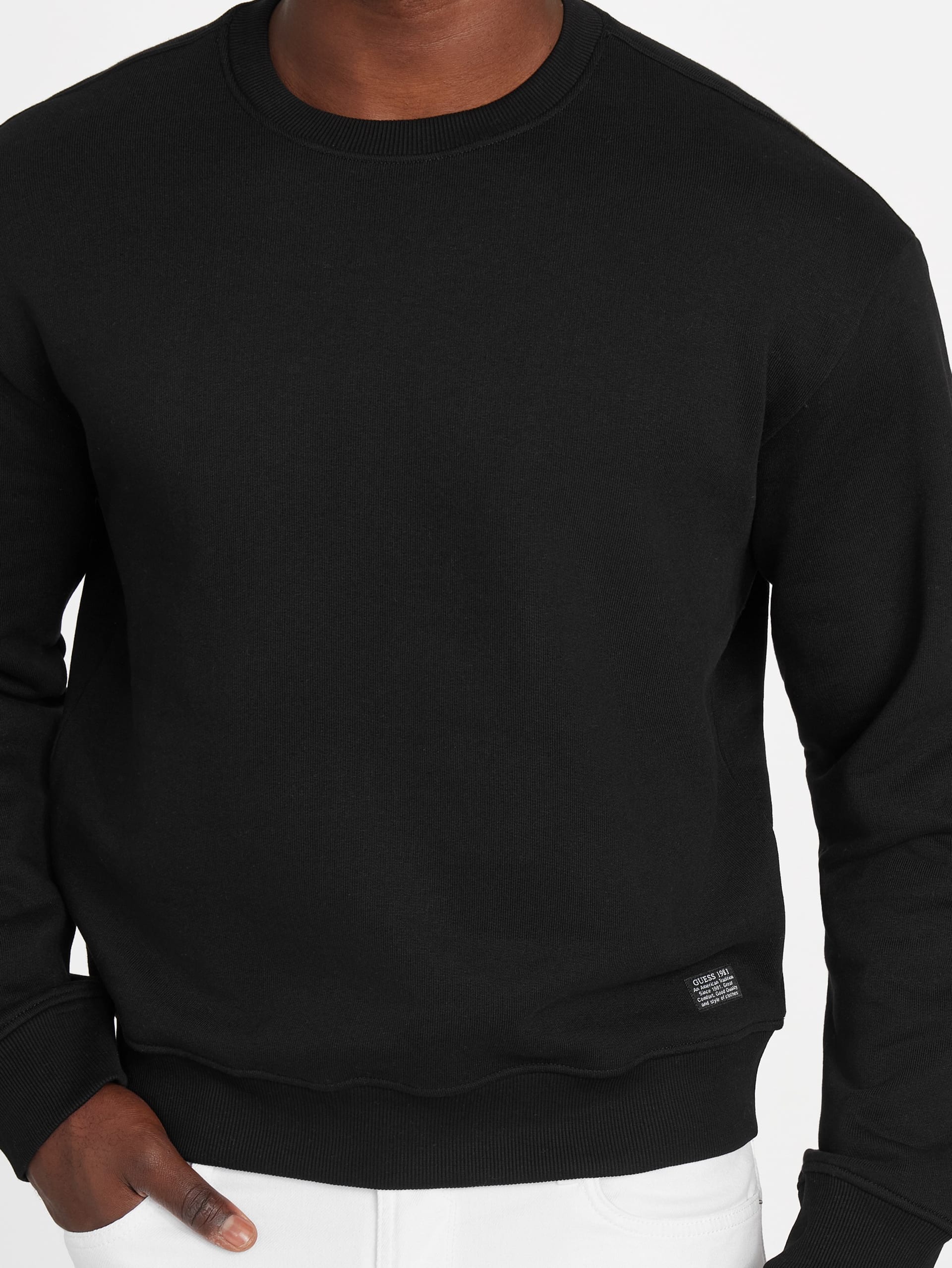 Moletom Eco 1981 Label com gola redonda
