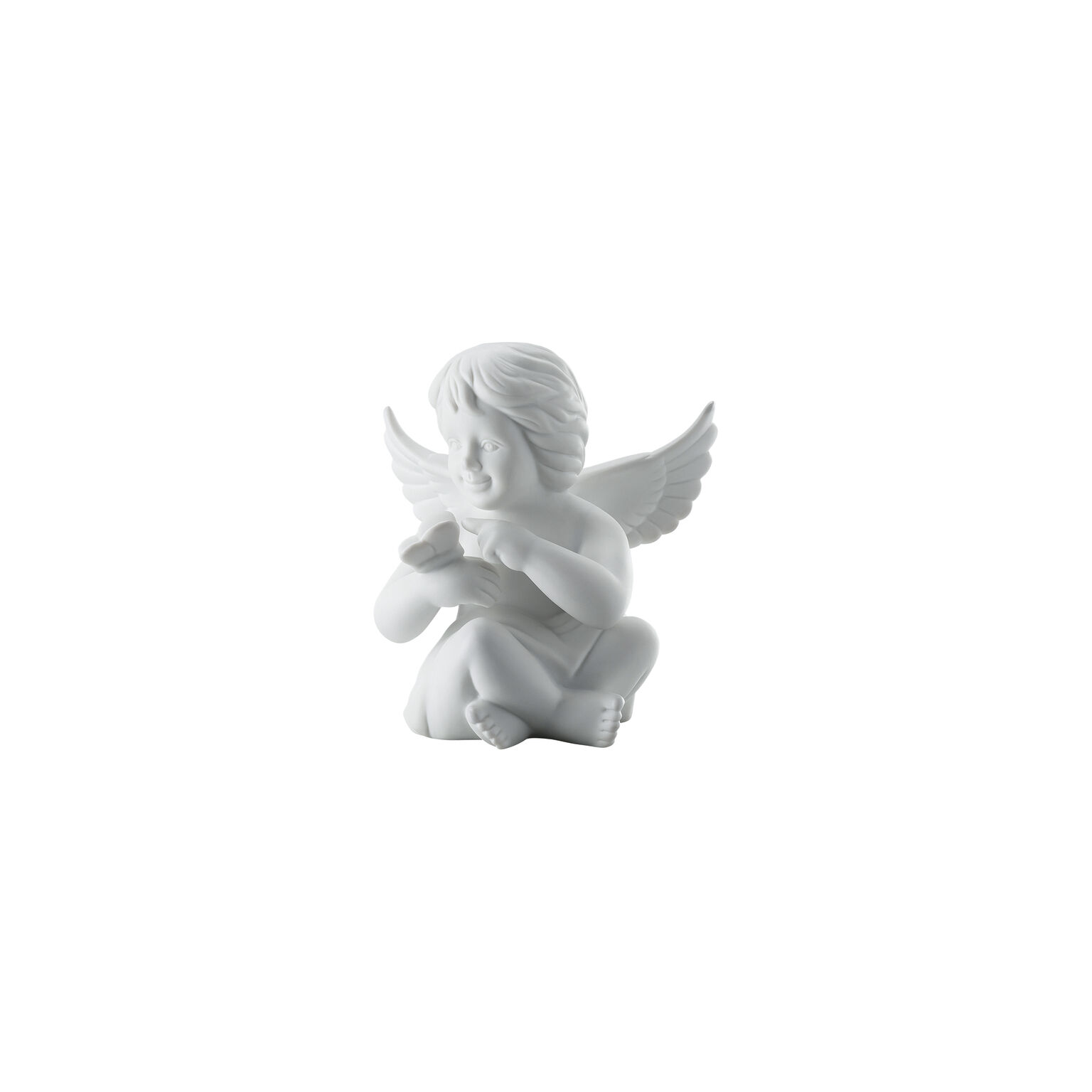 Angels Weiss matt Engel mit Schmetterling