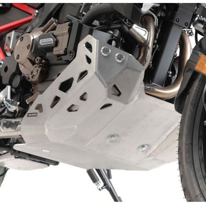 Sabot moteur SW-MOTECH ALUMINIUM - montage sans crashbar - Gris