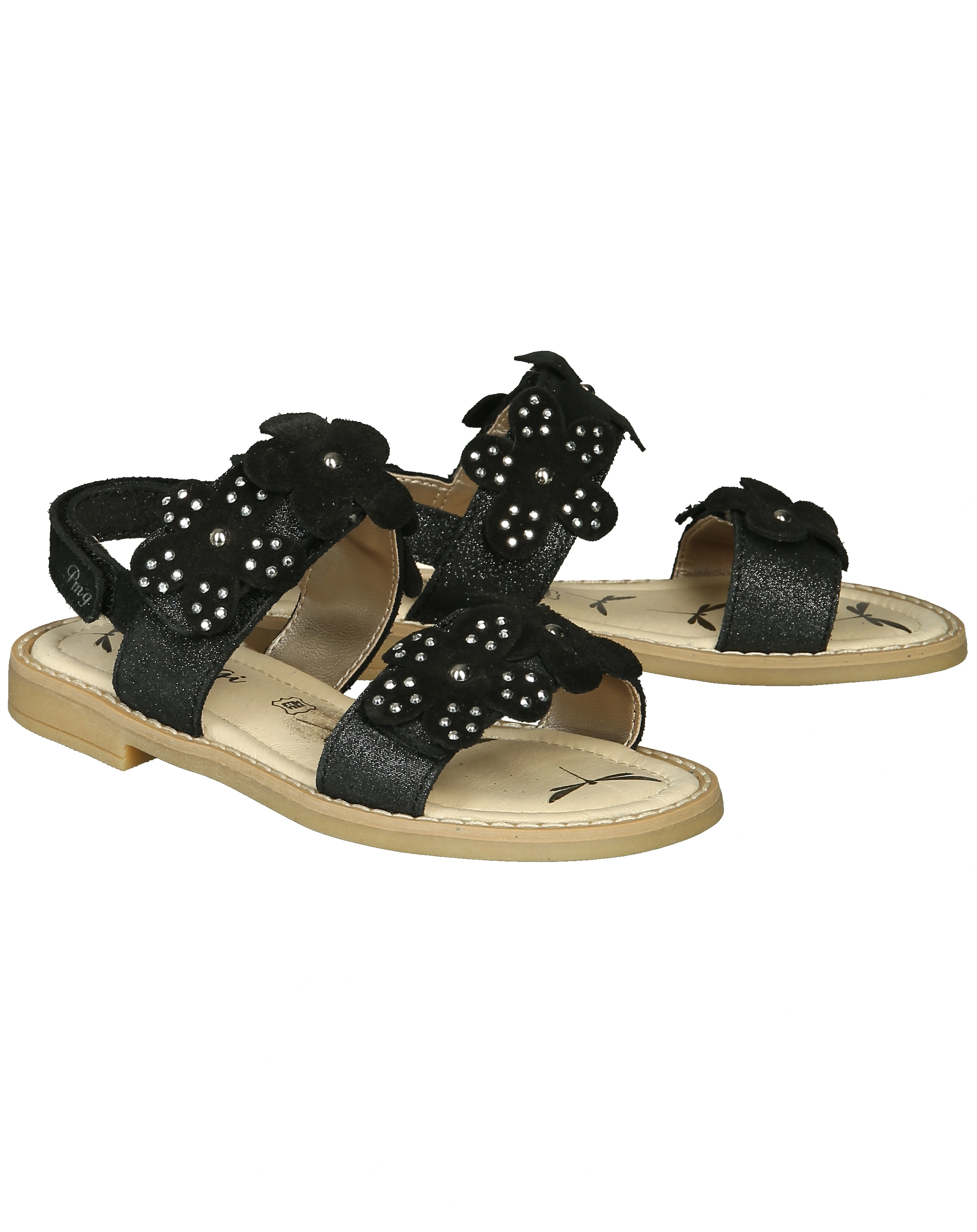 Klett-Sandalen FLEUR in schwarz