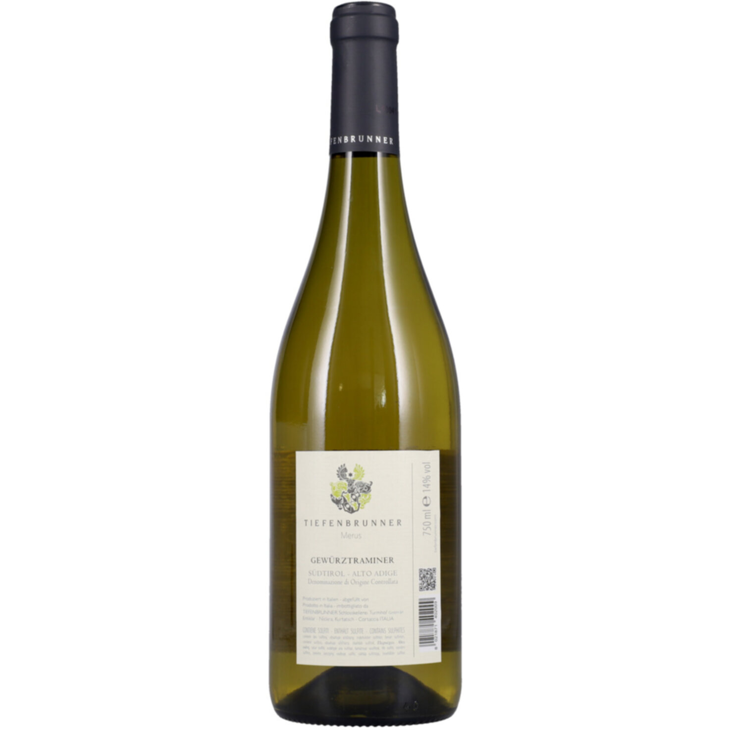 Südtirol DOC Gewürztraminer Merus Tiefenbrunner Schlosskellerei Turmhof -75cl
