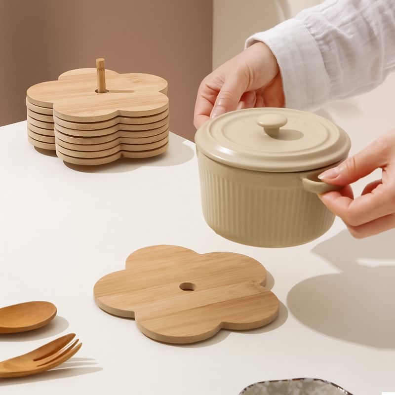 KIizzi - Hittebestendige bamboe pad / houder / set (verschillende designs)