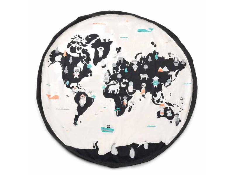Play&Go Spielzeugtasche Play & Go Worldmap 2-in-1-Funktion: Aufbewahrungssack und Spielmatte