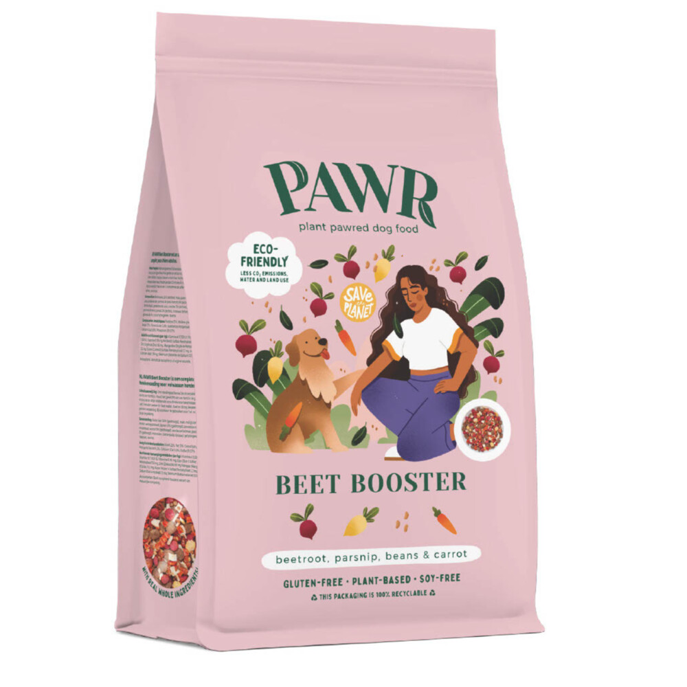 PAWR Plantaardig Hondenvoer Beef Booster750 gr