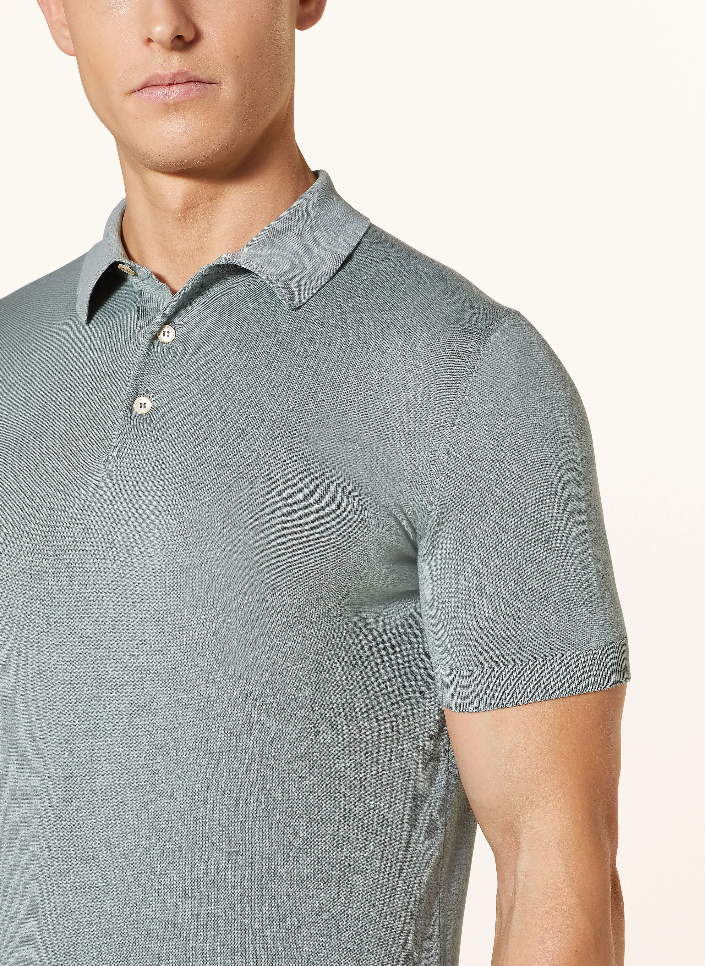 FEDELI Strick-Poloshirt