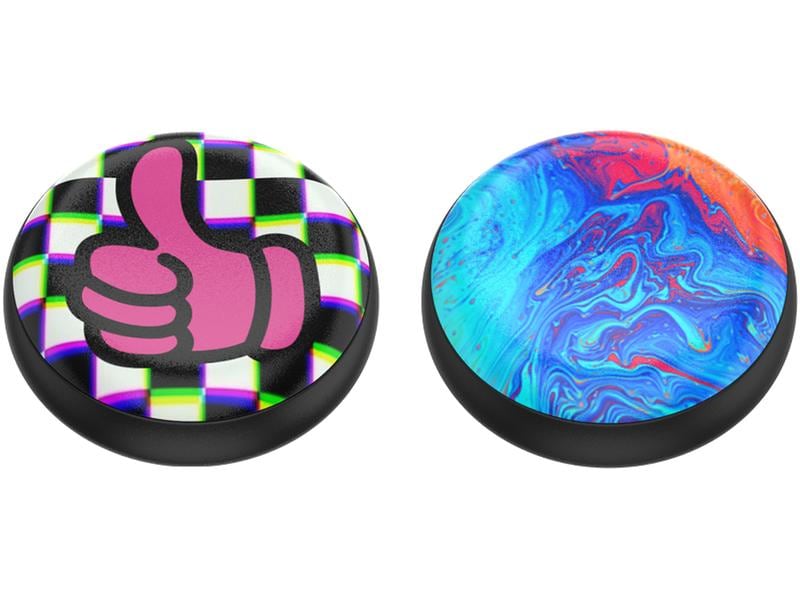PopSockets Schlüsselanhänger PopPucks Starter Pack Pink Pun Schlüsselring mit Trickmagnet