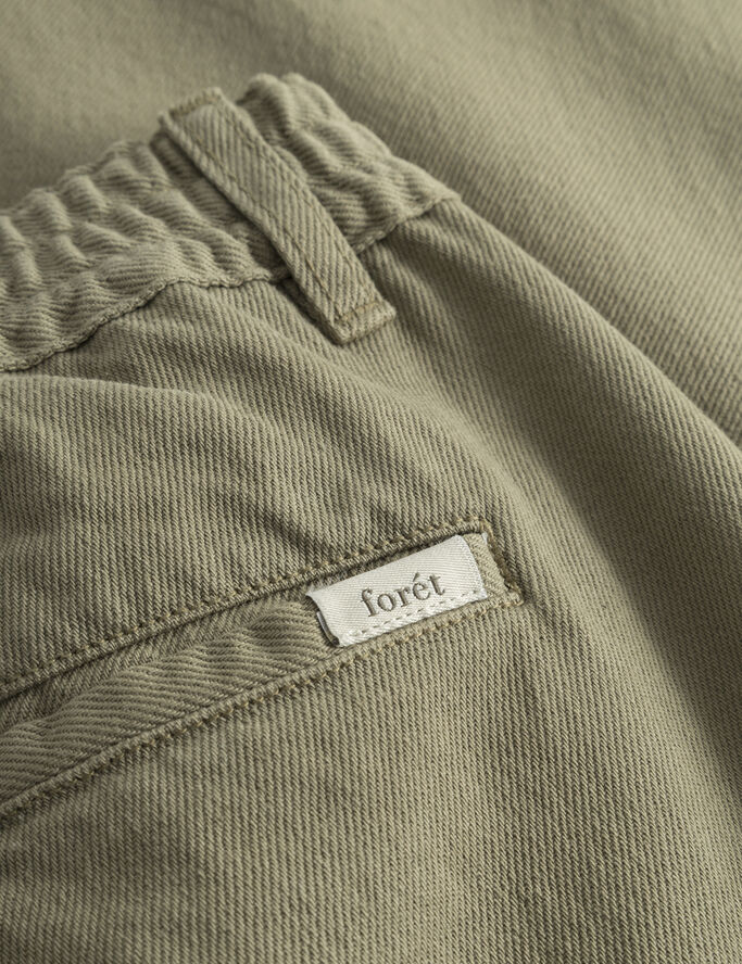 Forét CLAY PANTS Dusty olive