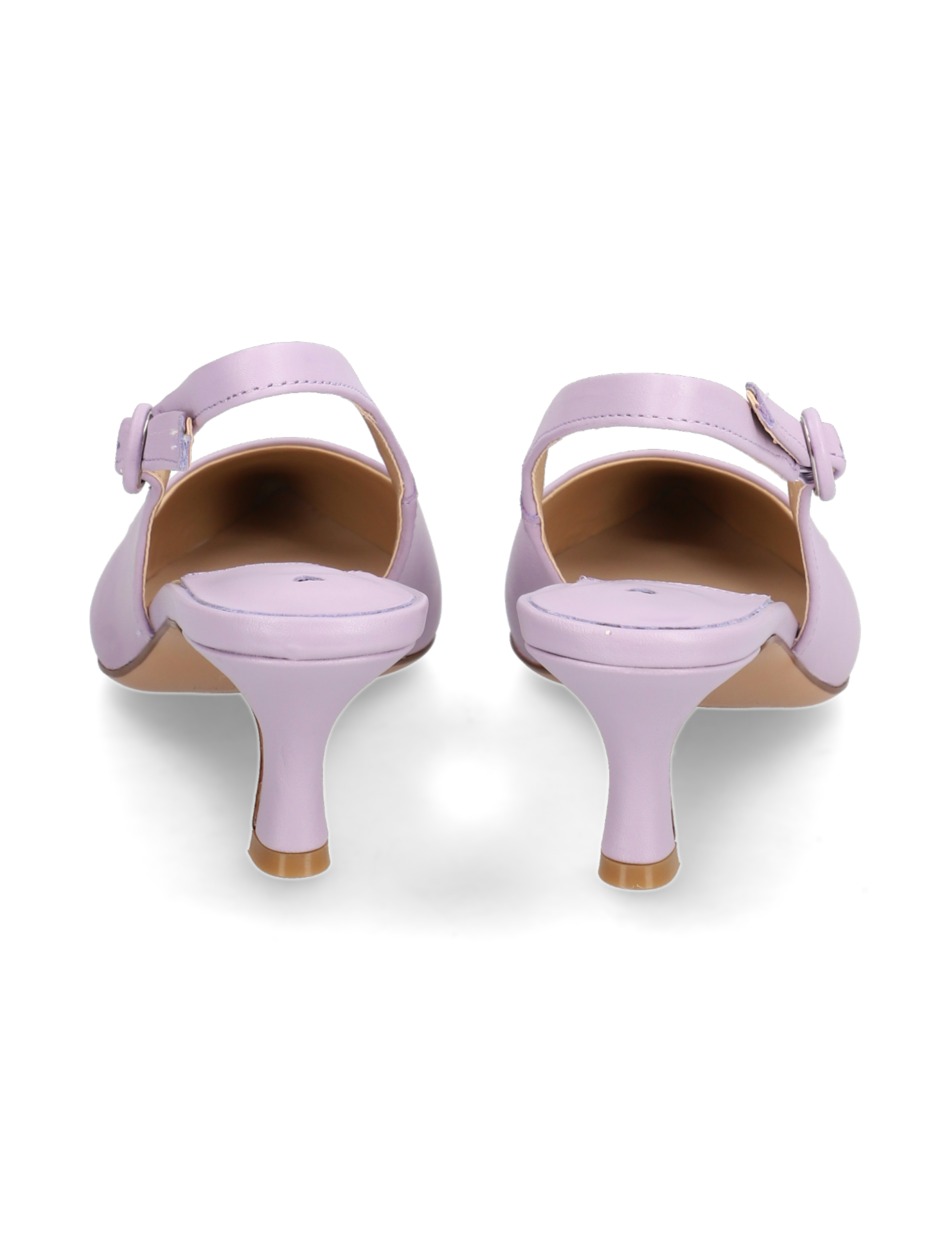 Glattleder Slingpumps
