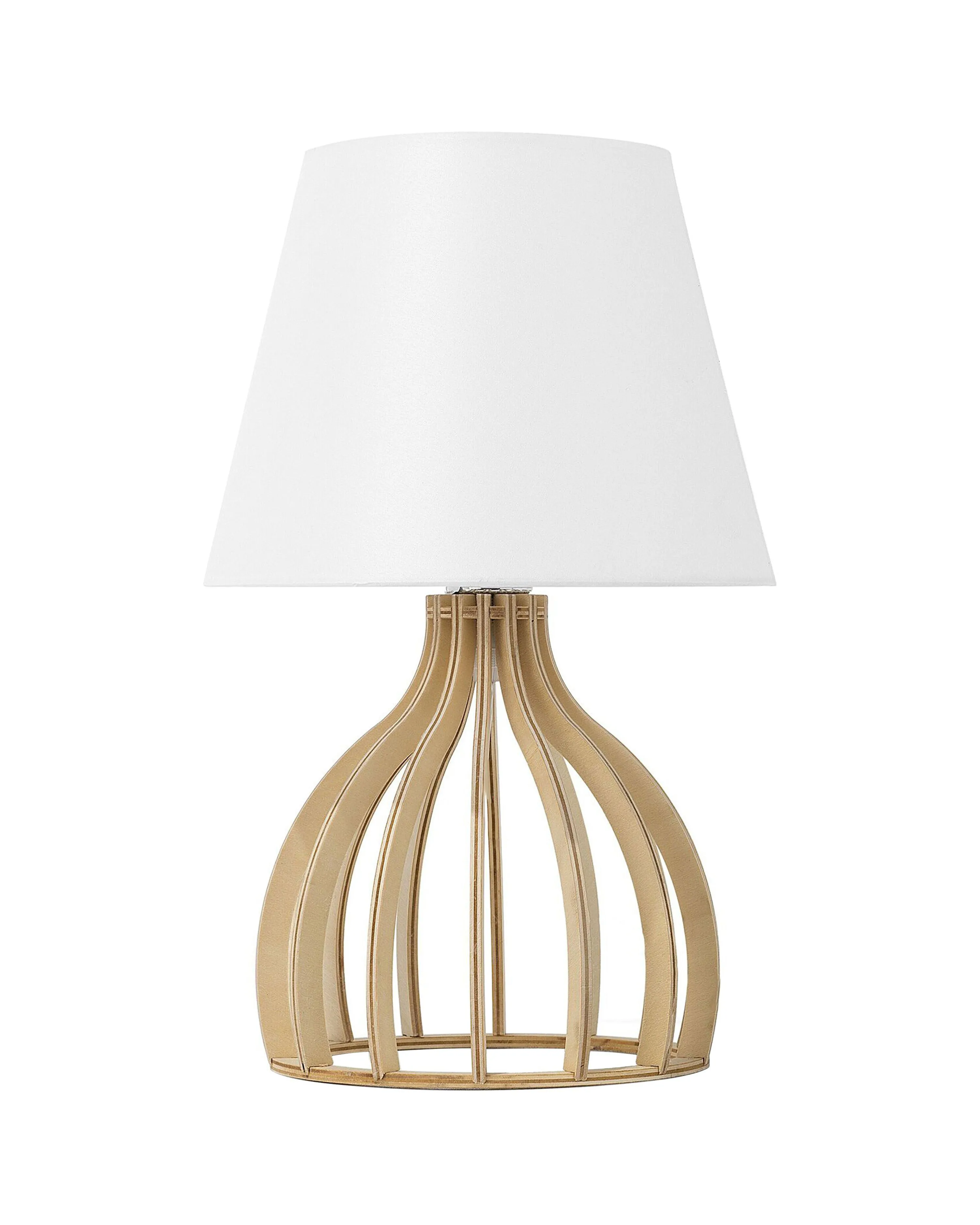 Tafellamp AGUEDA Bruin/wit