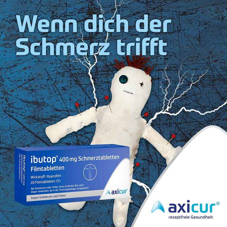 ibutop® 400 mg Schmerztabletten von axicur®, 10 St