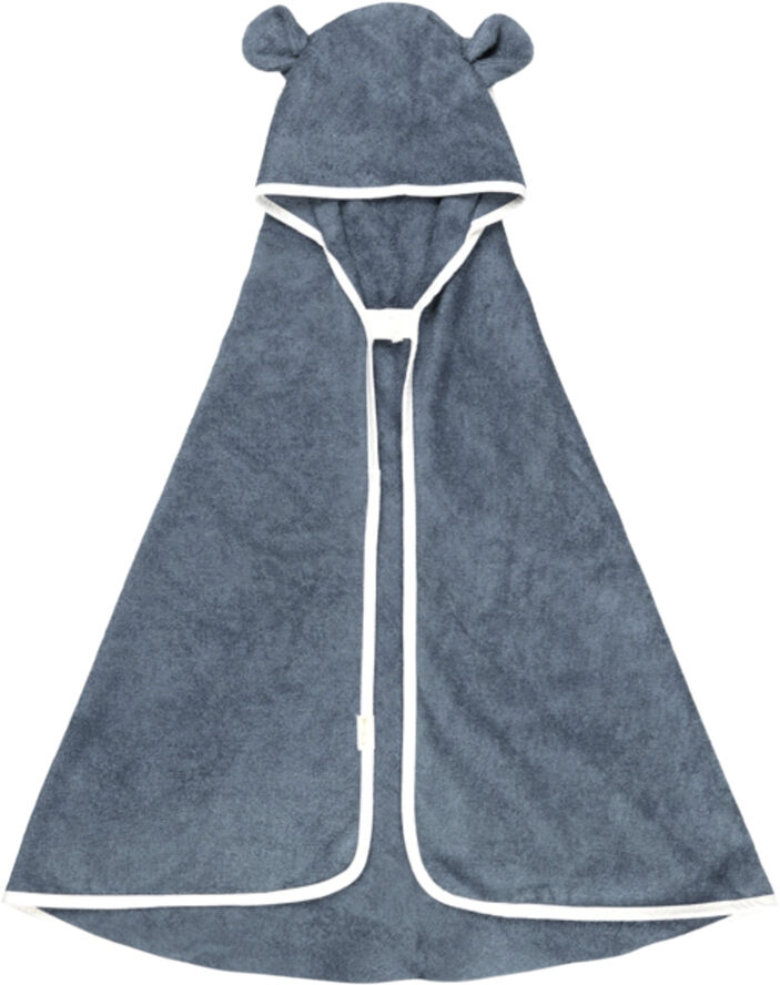 Fabelab Hooded Baby Towel - Bear - Blue Spruce Blue spruce