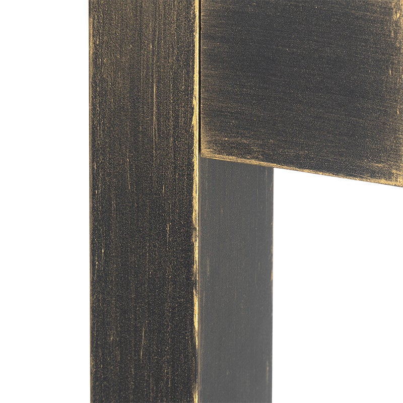 Industriële staande buitenlamp, antiek goud, 65 cm, IP44 - Baleno