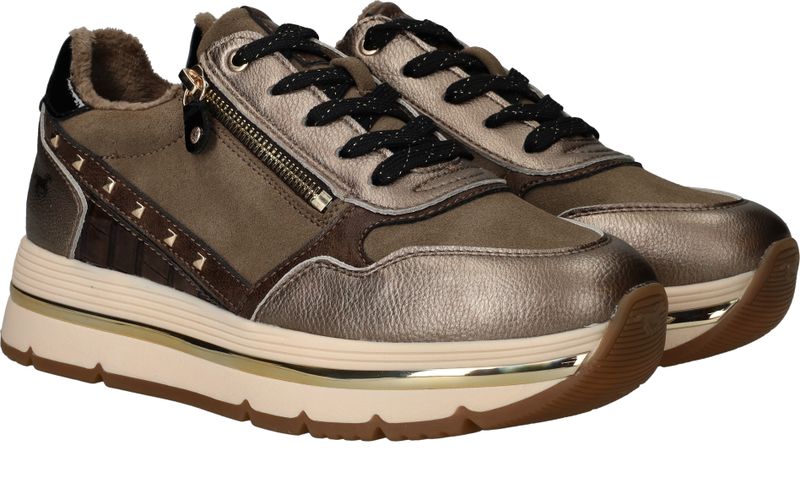 Mustang Sneakers Taupe Dames