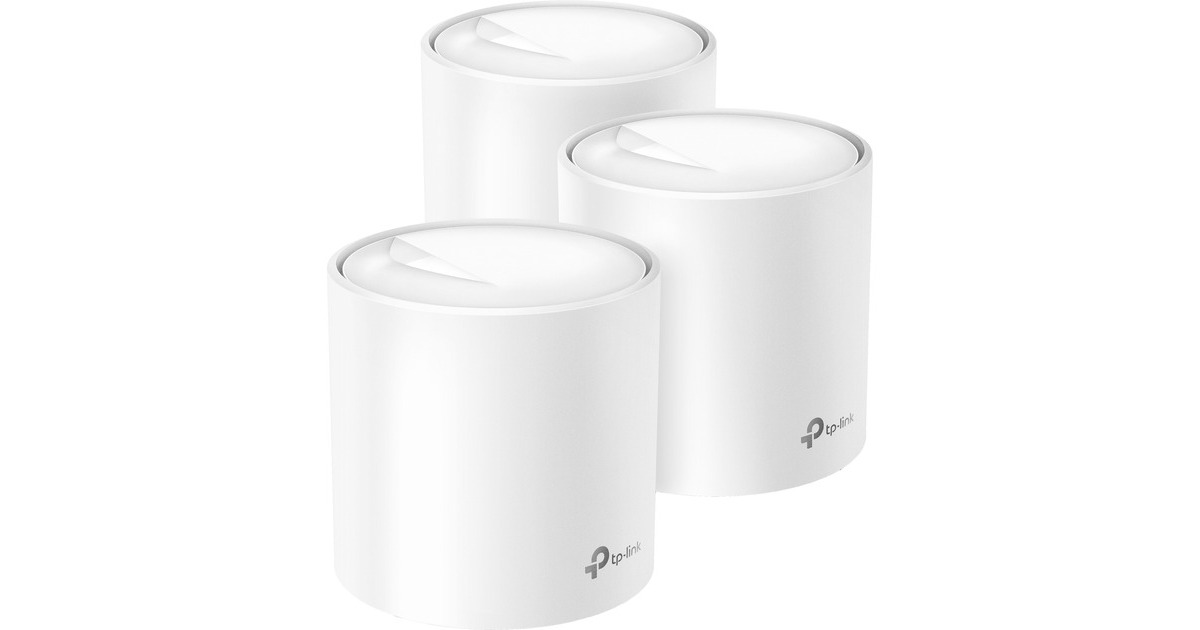 TP-LinkDeco X20 mesh router  (Wit, 3 stuks, 2.4 GHz / 5 GHz Dual-band)