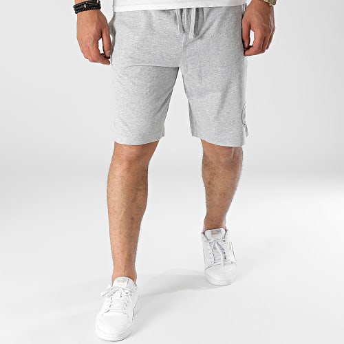 Short Jogging Peached Jersey Gris Chiné