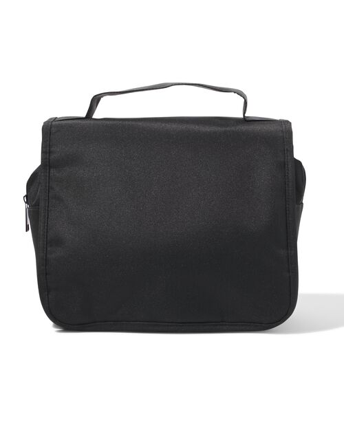 trousse de toilette avec crochet noir 8x25x22