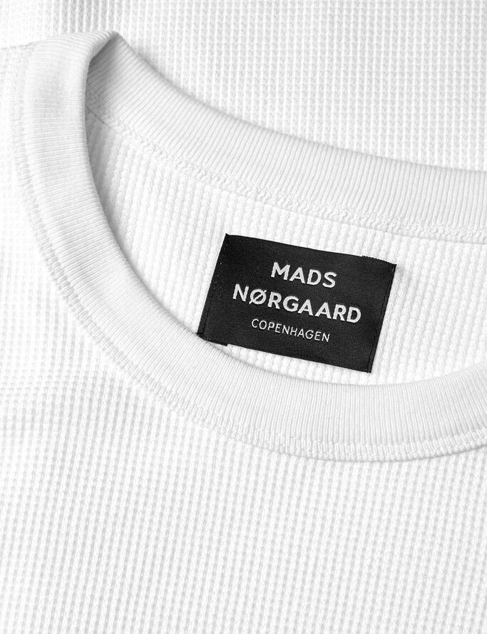 Mads Nørgaard - Copenhagen Waffle Laust Tee LS Hvid