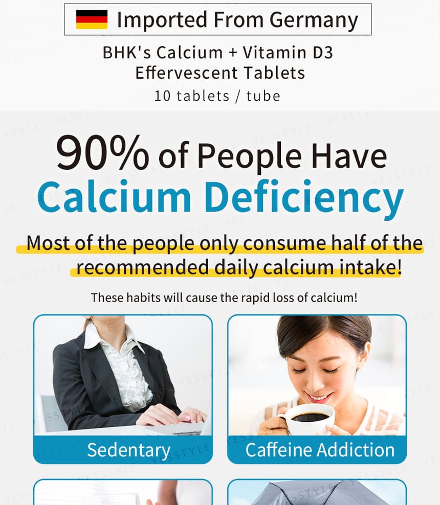 BHK's - Calcium + Vitamine D3 Bruistabletten