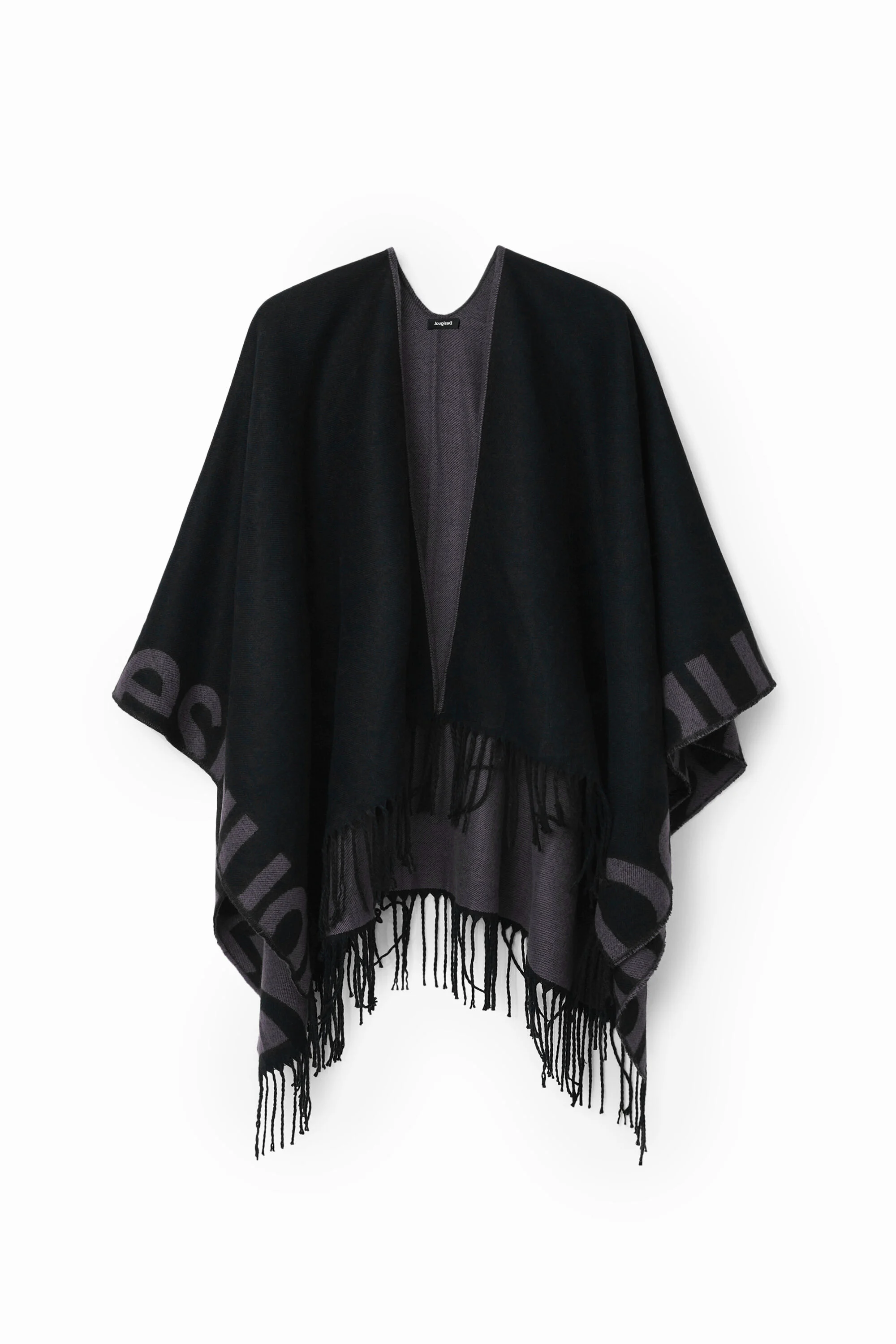 Poncho reversível