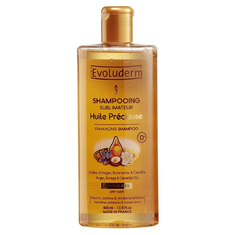 Shampooing huile précieuse Evoluderm 400 ml