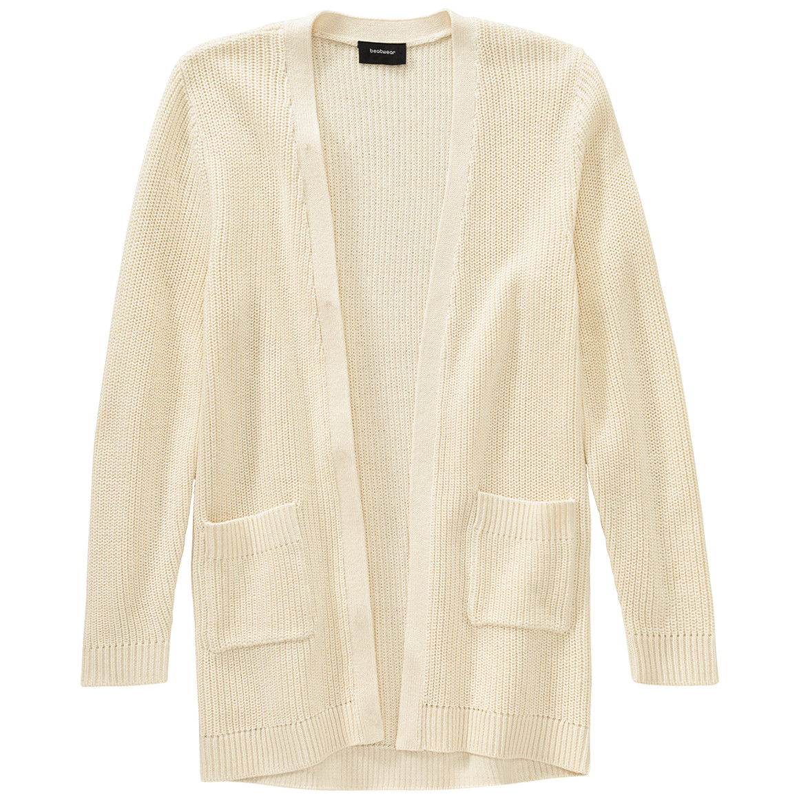 Beatwear Mädchen Strickjacke mit Taschen creme