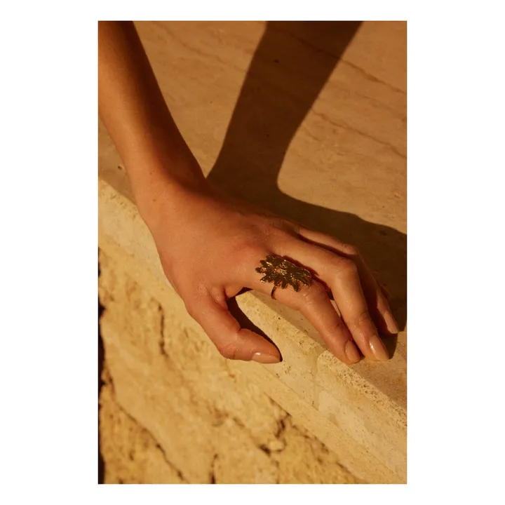 Alma Deia Exclusivité Elise Tsikis x Alma Deia - Bague Ajustable Soleil Alcudia | Gold