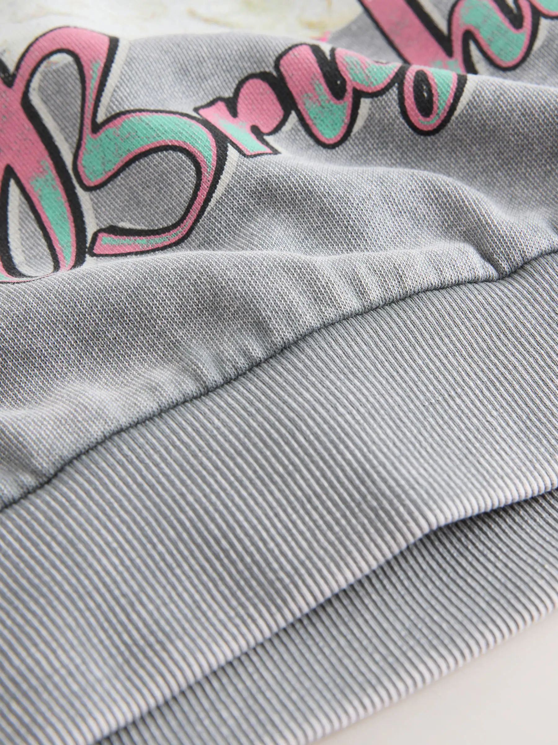 Grey Merry and Bright Washed - Kerstsweatshirt (3-16jaar)