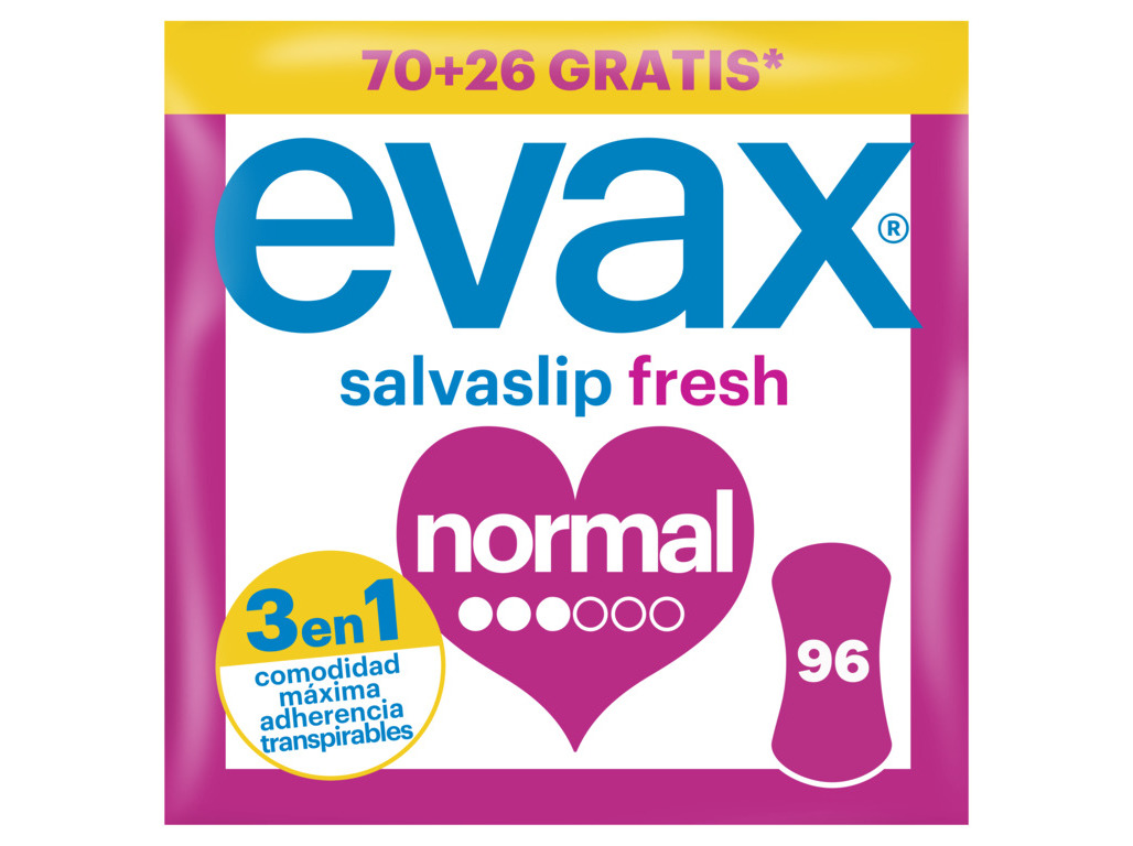 PENSOS EVAX SALVASLIP NORMAL 70   26 GRÁTIS