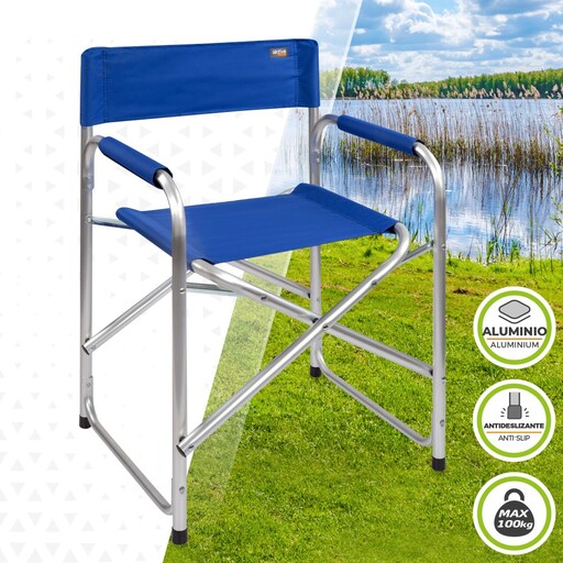 Cadeira de diretor dobrável para camping Aktive Blue
