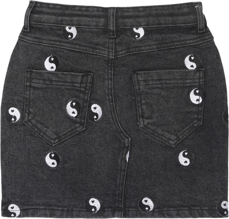 The New TNLykke Denim Skirt Black denim wash