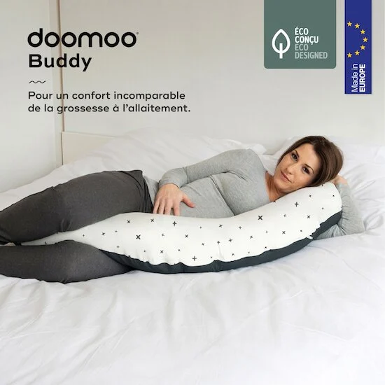 Coussin de maternité doomoo Buddy   Grey Stars        de               Babymoov