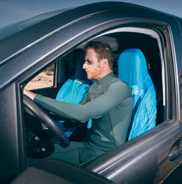 Surflogic Car seat simple - Protection pour siège auto Cyan