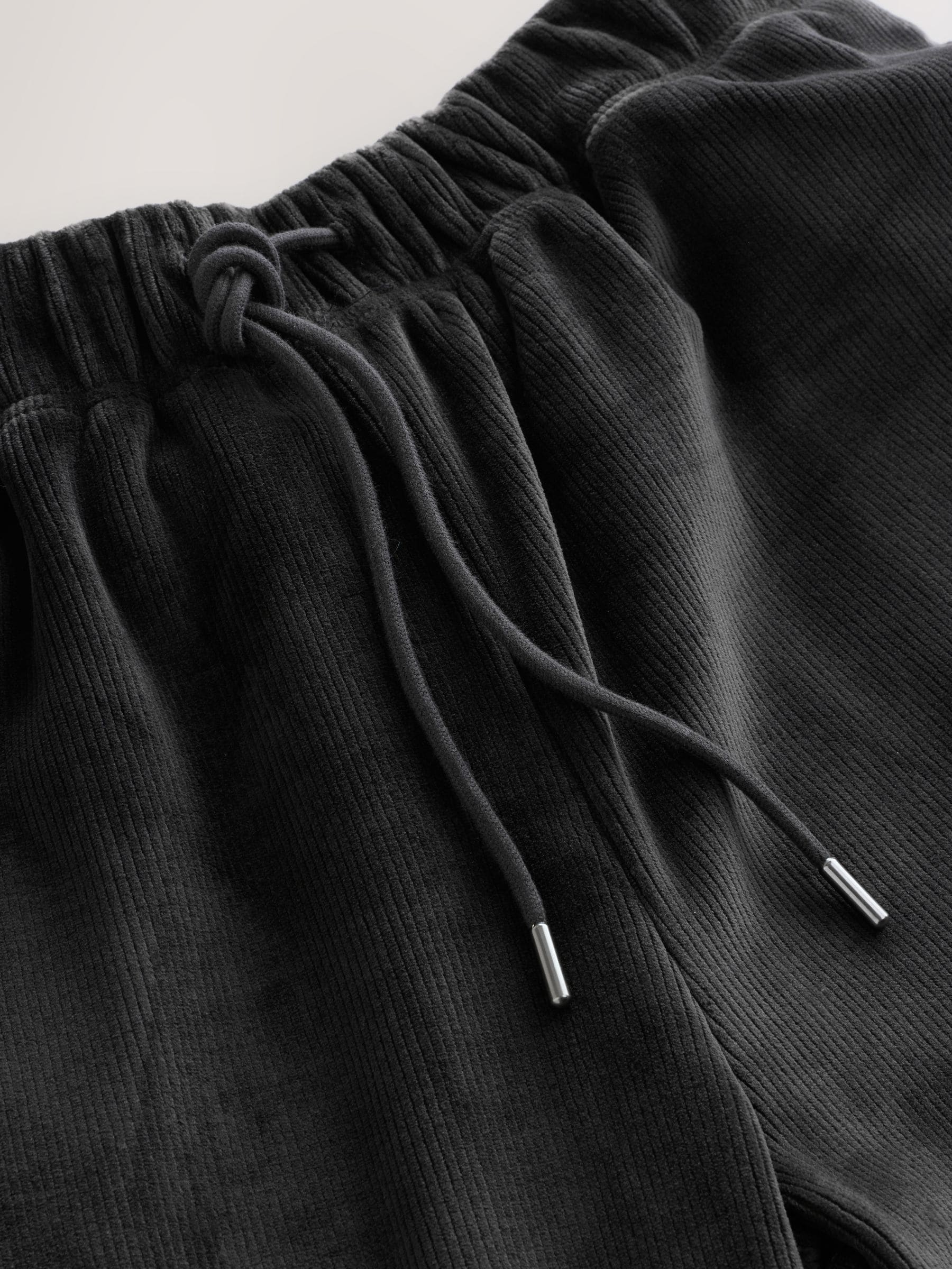 Leisteen grijs - Jersey Textured Ribbed Joggers