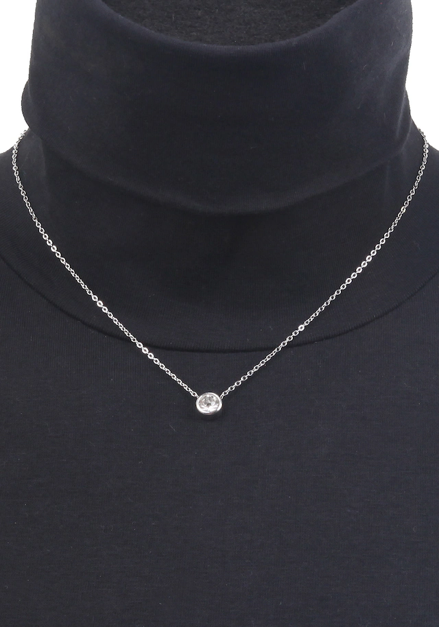 Firetti Kette mit Anhänger »dezent, schlicht, klassisch, rund« mit Glasstein