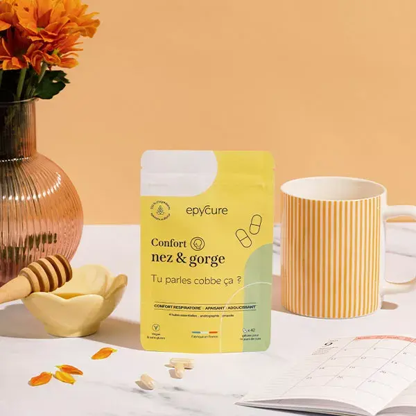 Epycure Vitality Comfort Tratamento para Sintomas de Resfriado no Nariz e Garganta 42 cápsulas