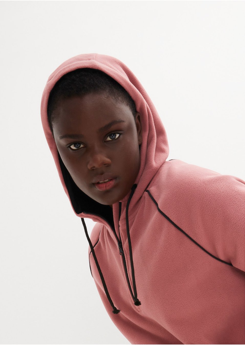 Sweat polaire à capuche
