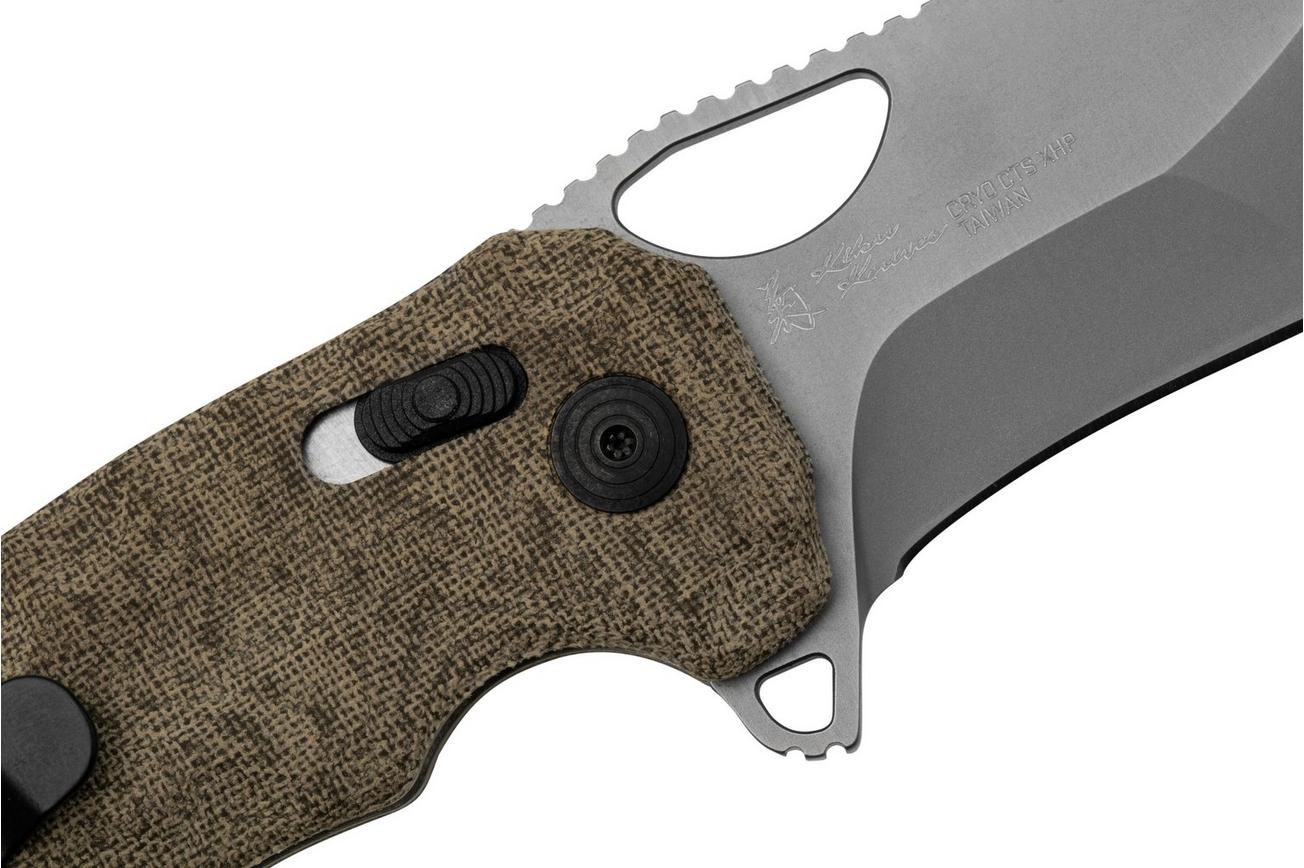 SOG Kiku XR Micarta 12-27-01-57 zakmes, Kiku Matsuda design