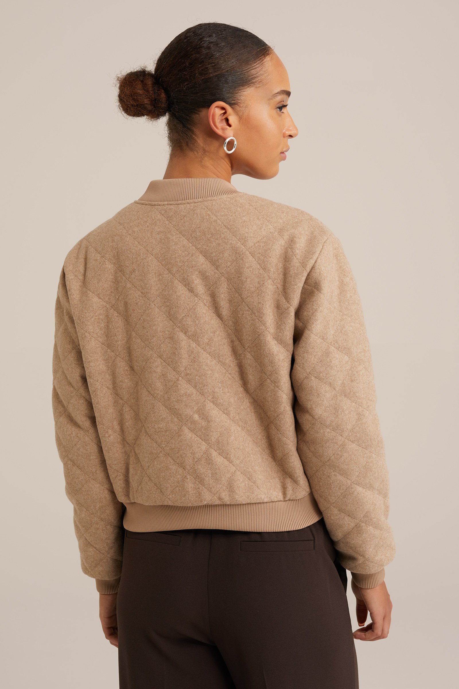 regular fit bomberjack WE Fashion Beige