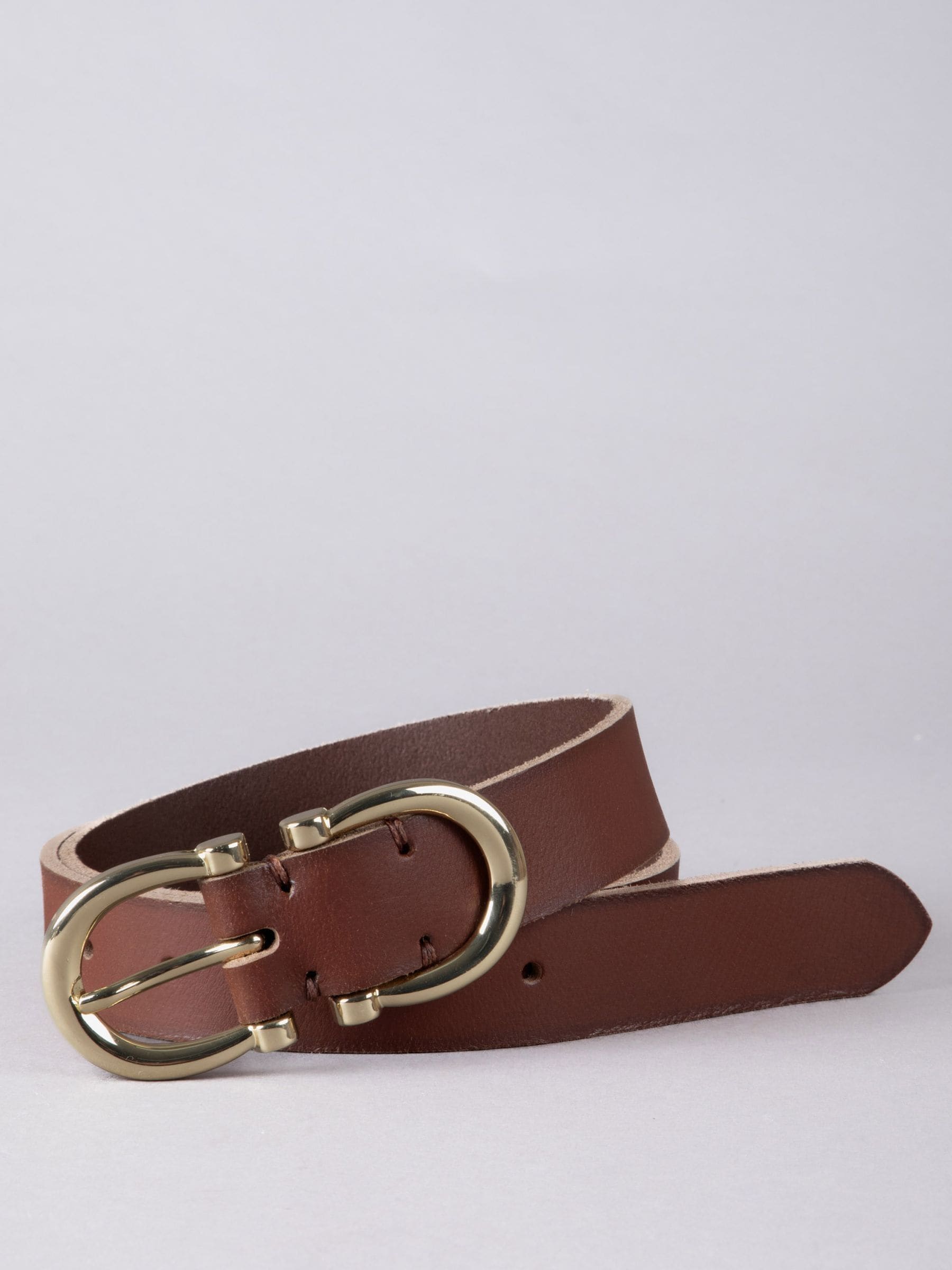 Bruin - Lakeland Leather Bowness Suède Riem met Dubbele Gesp