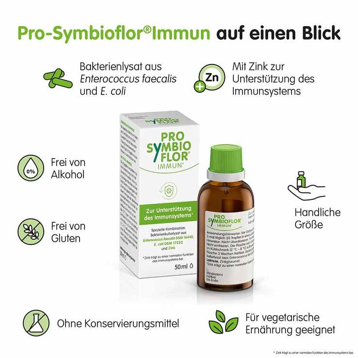 Pro-Symbioflor Immun mit Bakterienkulturen & Zink, 150 ml