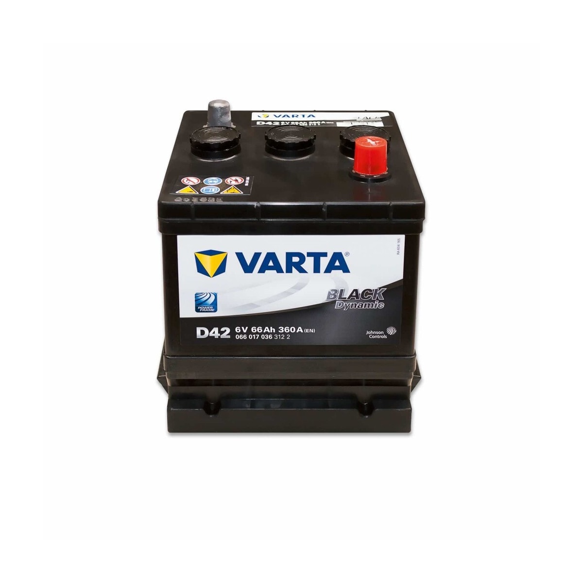 VARTA Promotive Black Batteri 6V 66AH 360CCA (178x175x188mm) +diagonalt D42
