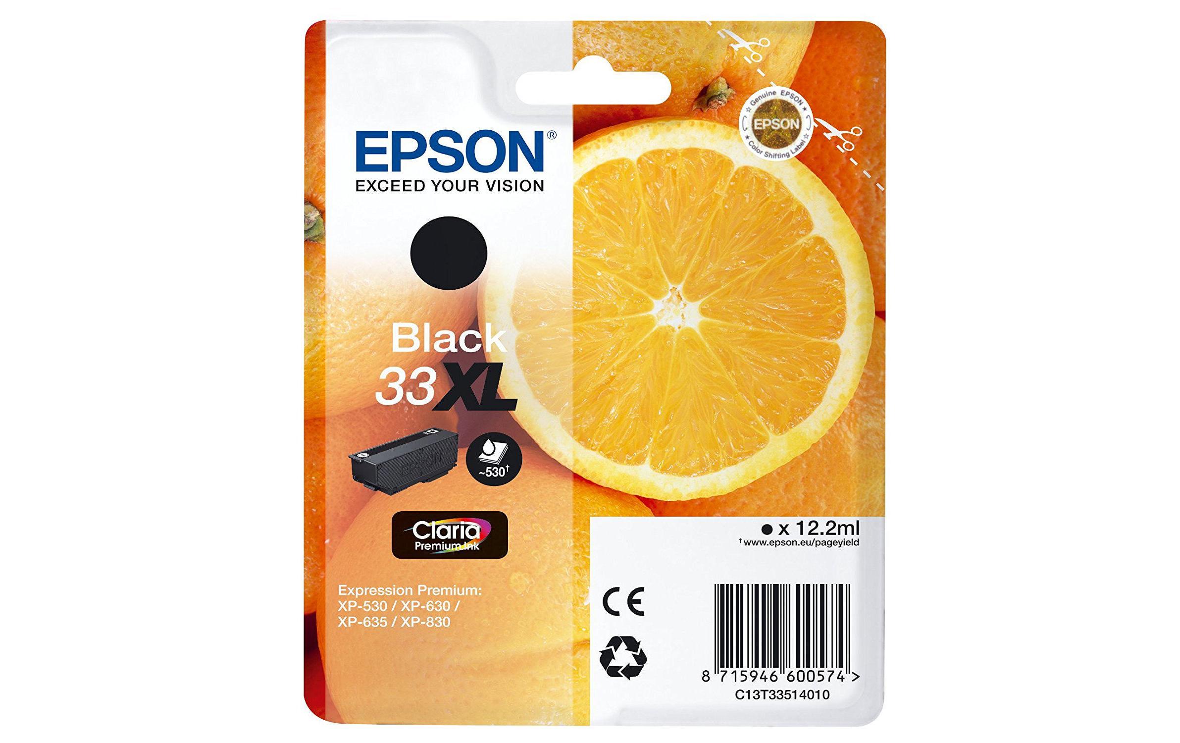 Tinte 33XL / T33514012 BlackTinte, Black