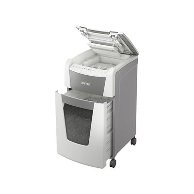 Leitz IQ AutoFeed Office 300 P4 - destructeur de documents coupe croisée - 300 feuilles - Corbeille 60 litres