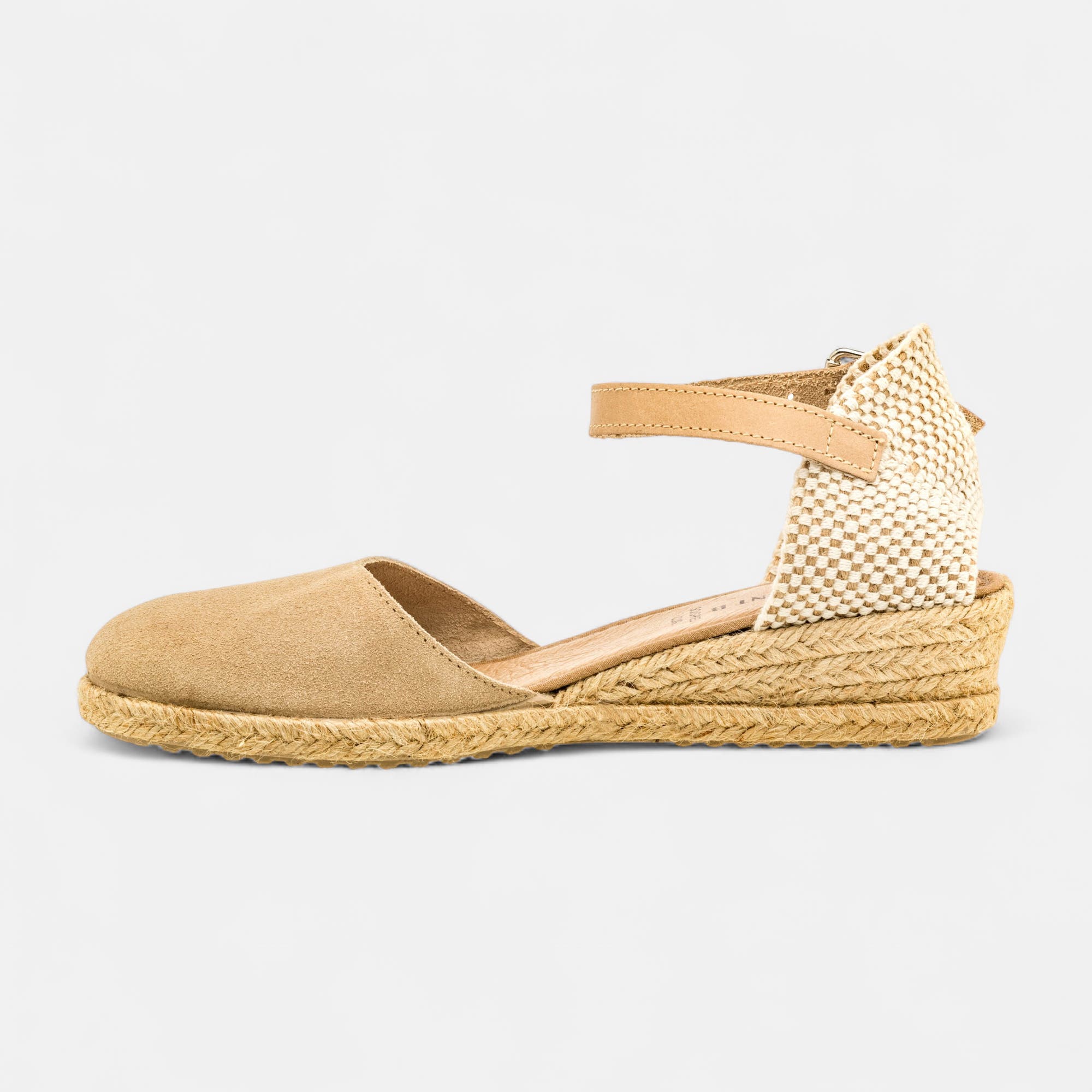 Espadrilles Femme en cuir beige