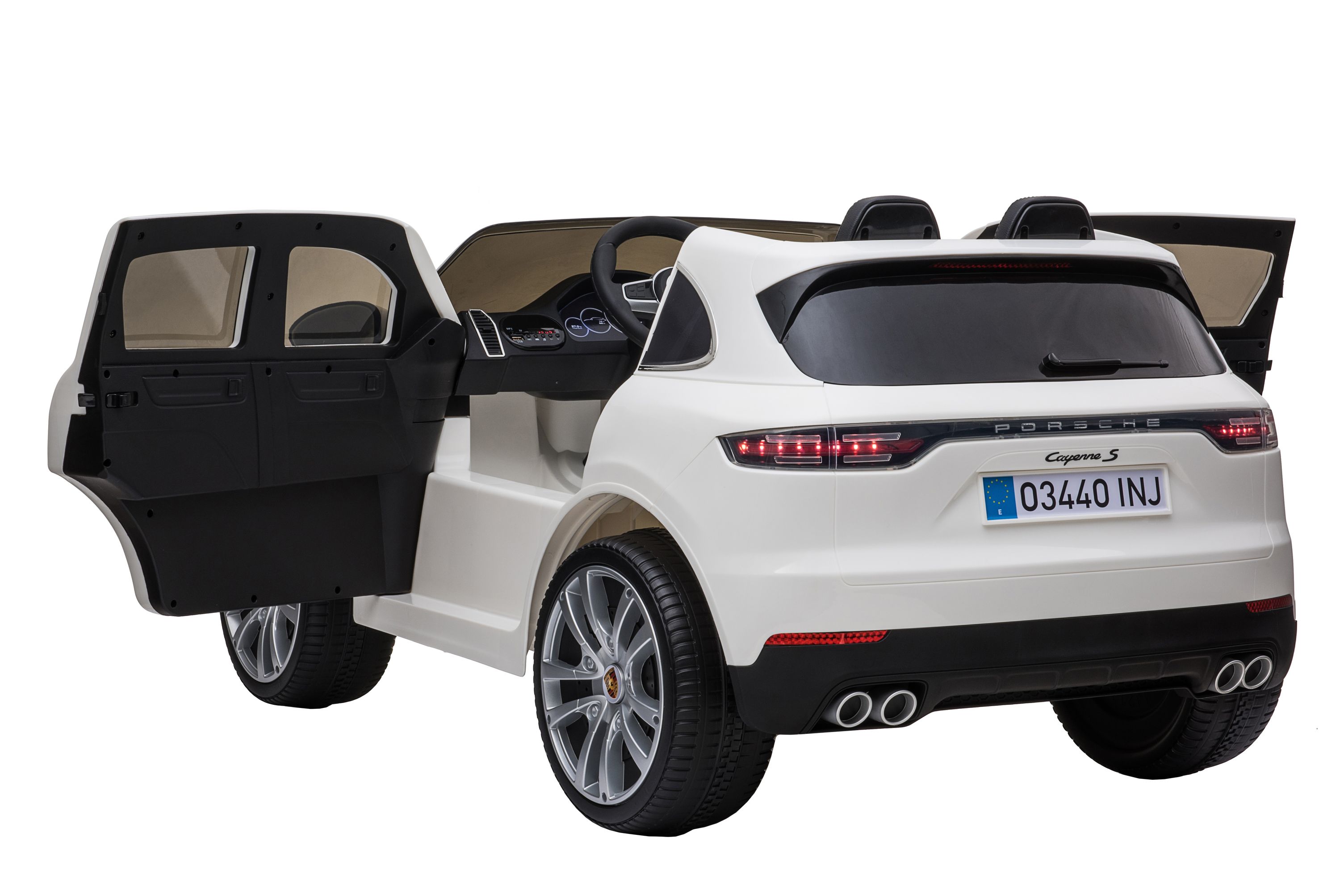 Elektroauto Kinder Porsche Cayenne weiss
