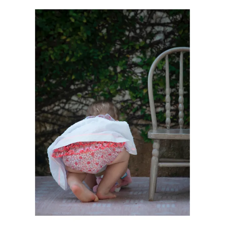 Petite Lucette Bloomer Coton Bio Fleuri Dan | Rose