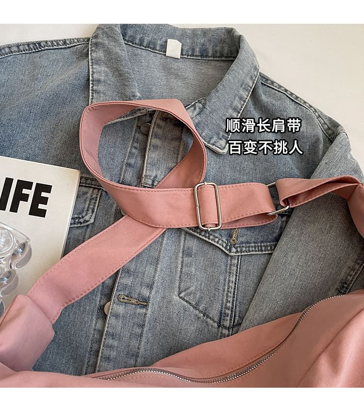 HOVERUP - Effen nylon crossbodytas
