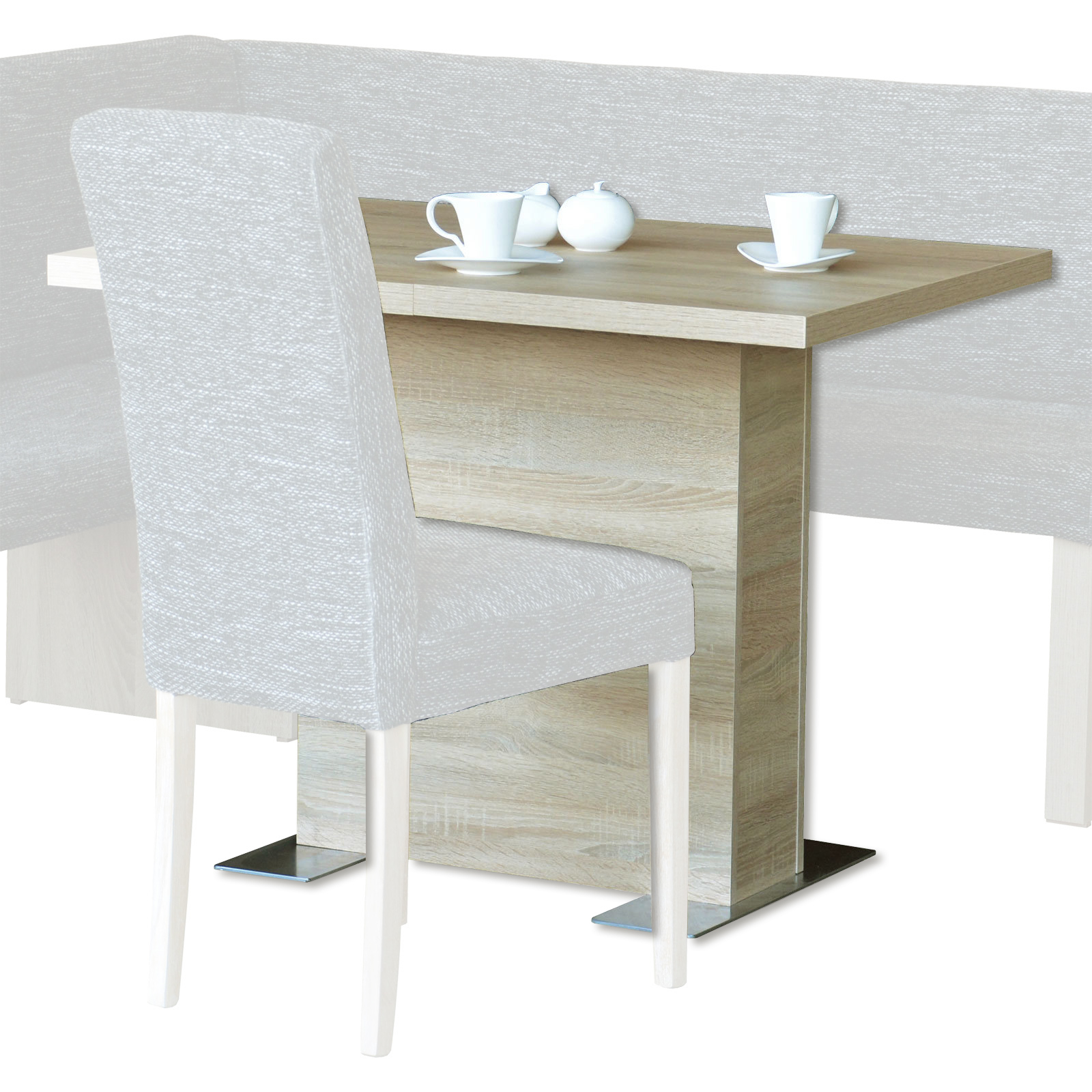 Tisch - Sonoma Eiche - ausziehbar - 76 cm hoch
