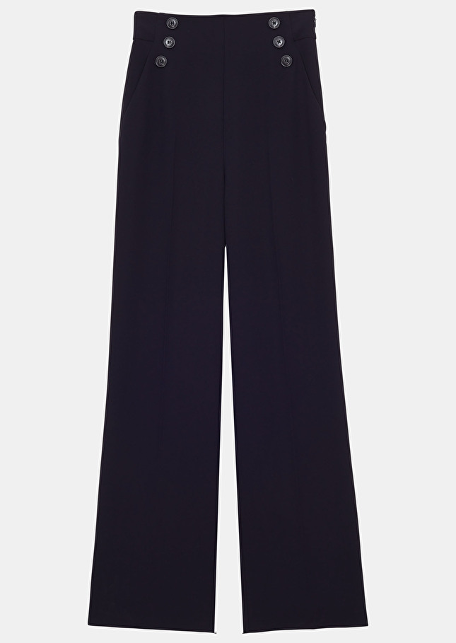 Pantalon Pilarbleu nuit en crêpe